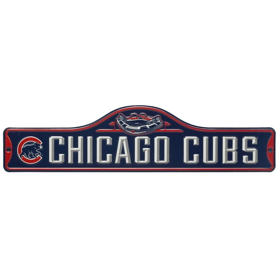Chicago Cubs 5'' x 20'' Metal Street Sign