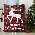 thumbnail image 4 of Christmas Decorations Comfort Reversible and Plush Flannel Fleece-Winter Christmas Sherpa Throw Fmlxio Christmas Flannel Blanket Christmas Printed Bedroom Sofa Nap Blanket, 4 of 6