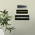 thumbnail image 4 of Basic Conference Sign (Yellow / Black) - Large, 4 of 5
