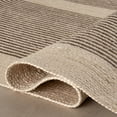 thumbnail image 5 of Rugs USA x Padma Lakshmi Stillpoint Radiating Pattern Jute and Cotton Rug, 7' 6" x 9' 6", Oval, Mysore Dark Brown, 5 of 7