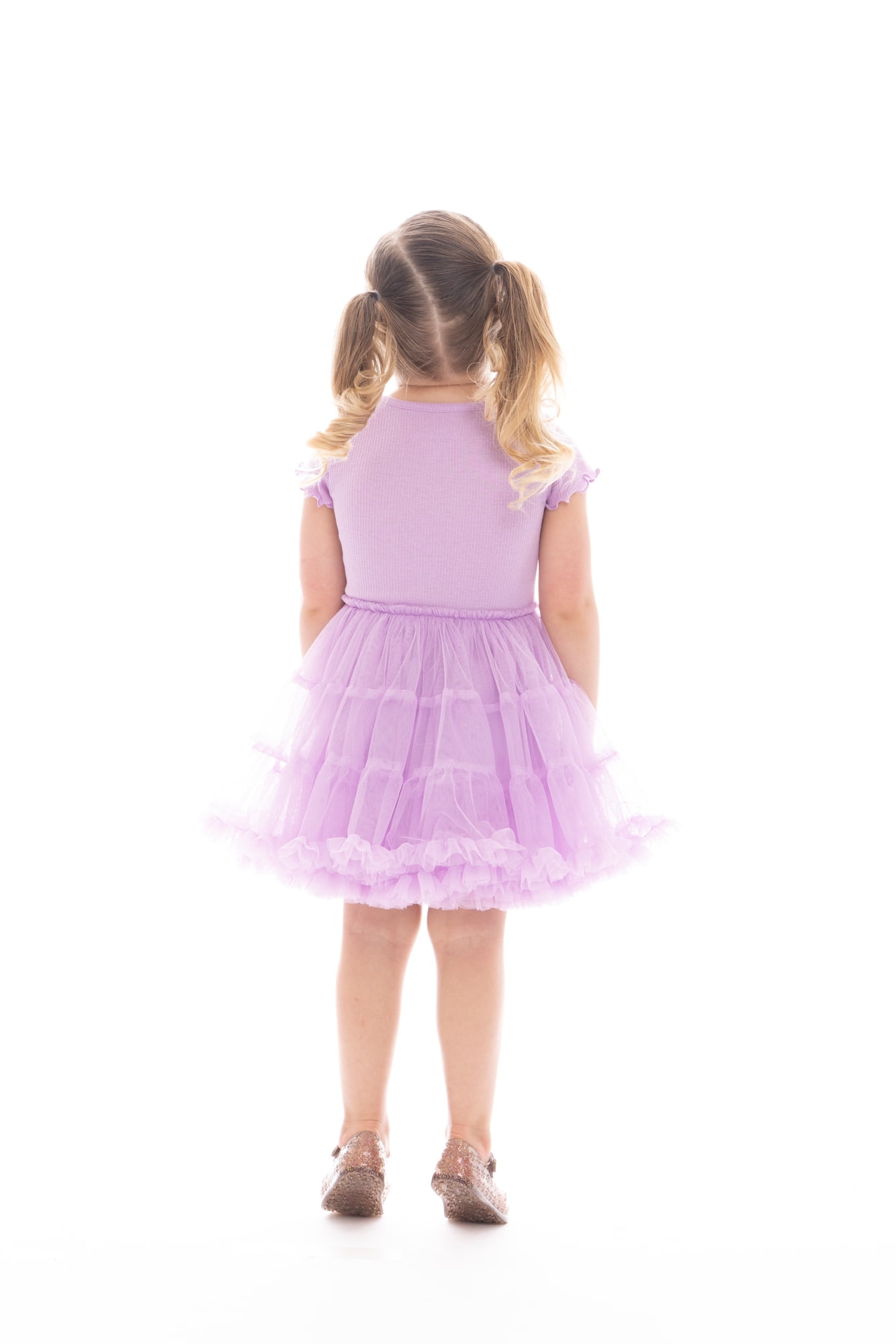 Rolling Stones Toddler Girl Iridescent Graphic Tiered Tutu Dress, Sizes 12M- 5T