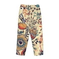 thumbnail image 4 of Kdxio Women's Comfy Stretch Floral With Birds And Fantasy FlowersPrint Drawstring Pajama Pants-X-Large, 4 of 9