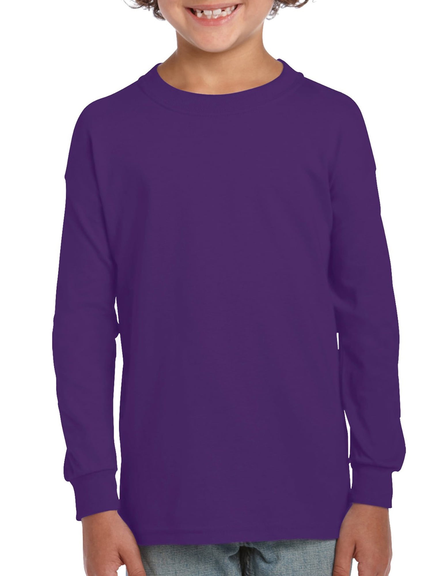 Plain purple long sleeve shirt Clearance