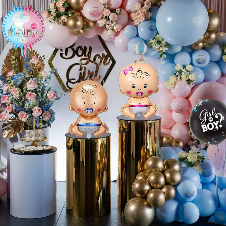 Baby Shower Balloons Boy Girl Foil Ballon Gender Reveal Party