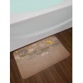 thumbnail image 2 of Whale Bath Mat, Steampunk Whale Flying in the Air with Moons and Stars Artistic Hand Drawing, Non-Slip Plush Mat Bathroom Kitchen Laundry Room Decor, 29.5 X 17.5 Inches, Brown and White, Ambesonne, 2 of 2