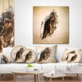 thumbnail image 4 of Designart Abstract Falcon in Flight - Animal Throw Pillow - 16x16, 4 of 5