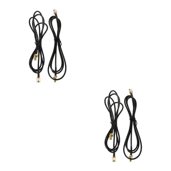UPGRATOR 4 pcs SMA Male to Female Extension Cable for Signal Router Network with Metal SMA Connectors