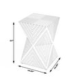 thumbnail image 3 of Butler Anais White And Grey Bone Inlay End Table, 3 of 9