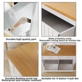 thumbnail image 4 of JassmiPkwy Double Trash Cabinet Tilt-Out,20 Gallon Farmhouse Laundry Hamper Cabinet w/2 Drawers,Hidden Wooden Trash Can Cabinets with Storage Basket for Kitchen-White, 4 of 11