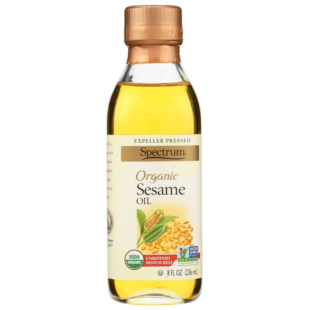Spectrum Naturals Organic Sesame Oil, 8 Oz.