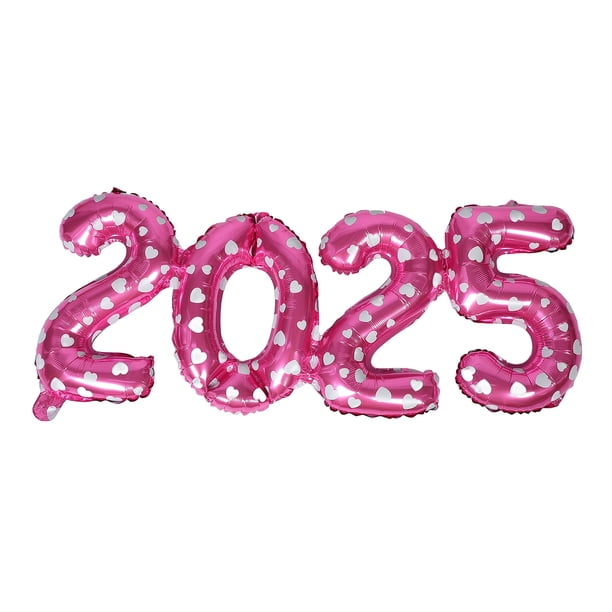 Globos de película de aluminio, suministros para fiestas de Año Nuevo, globos con números 2025, globos de graduación, globos de Feliz Año Nuevo, globos de aluminio de Feliz Año Nuevo
