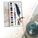 thumbnail image 5 of Dip Pen, Vintage Quill Feather Dip Pen Fuente de escritura Tinta 4 Nibs Soporte de Caja de Papelería de caligrafía, de caligrafía BLESIY pluma de caligrafía, 5 of 8