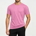 thumbnail image 6 of LIaqionyy Workout Shirt for Mens Casual Loose Short Sleeve Summer Solid Color Comfortable Lightweight Tops, 6 of 7