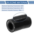 thumbnail image 5 of 25/64" 10mm ID Silicone Rubber Hose End Cap 3-ply Polyester for Coolant Turbo Bypass Valve Vacuum 30mm Black, 5 of 7