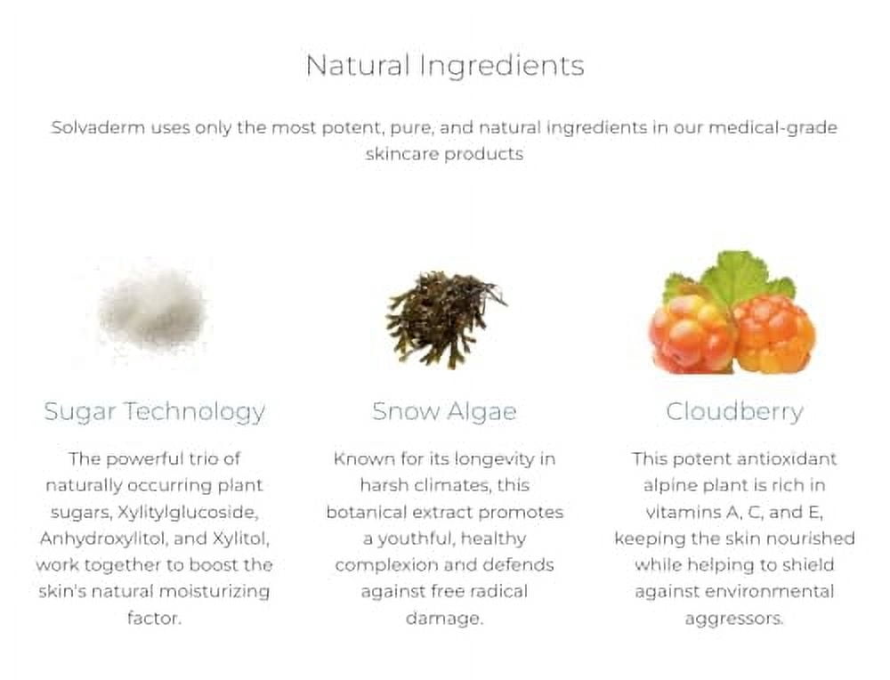 Solvaderm Infusoderm – Hydrating Antioxidant Face Serum with Hyaluronic Acid, Vitamin C & Plant Extracts for Plump, Radiant Skin – Boosts Moisture, Smooths Fine Lines – 1 fl oz