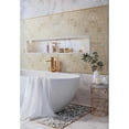 thumbnail image 4 of Apollo Tile   10 pack 12.2-in x 12.2-in Gold Penny Round Glass Mosaic Wall Tile (10.34 Sq ft/case), 4 of 5