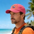 thumbnail image 2 of TOWED22 250 Anniversary USA Hat for Men Women,Printed Adjustable Baseball Cap,Patriotic 250th Gift for Husband,Veteran Watermelon Red, 2 of 6