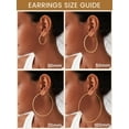 thumbnail image 6 of Gold Hoop Earrings for Women, Stainless Steel Hoops Earring Lightweight Loops, 2 mm Thick Hypoallergenic Circle Endless Thin Hoop (30 mm,40 mm,50 mm,60 mm,70 mm), 6 of 15