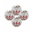 thumbnail image 7 of 13 Inch Round Placemats Set of 4, Grey Gnomes Christmas Non Slip Heat Insulation PP Table Mats, Xmas Ball Gifts Snowflake Washable Place Mats for Kitchen Dining Party Table Decor, 7 of 7