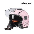 thumbnail image 2 of Casco de moto XINEST abatible rosa certificado ECE por DOT, 2 of 3