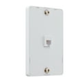 thumbnail image 4 of Newhouse Hardware 1-port Telephone Jack for Phones Mounted on a Wall, 6P4C, for RJ11 Connection, Single Gang, 5-Pack, White, 4 of 4
