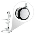 thumbnail image 6 of Yescom NexusX X-W 2 Pack Mute Wheel Replacement Swivel Casters for PC Mobile Cart Medical Trolley, 6 of 8