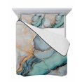 thumbnail image 7 of Blue Teal Marble Twin Size Down Alternative Comforter, Lightweight Comforter Quilt Bedding Set with Pillow Shams Modern Ink Painting Abstract All Seasons Bed Comforter Duvet Insert 68"x86", 7 of 7