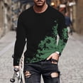thumbnail image 1 of Blusas y camisas de manga larga y cuello redondo para hombre, camisetas informales con estampado de cuello redondo, blusas de manga corta para hombre, 1 of 5