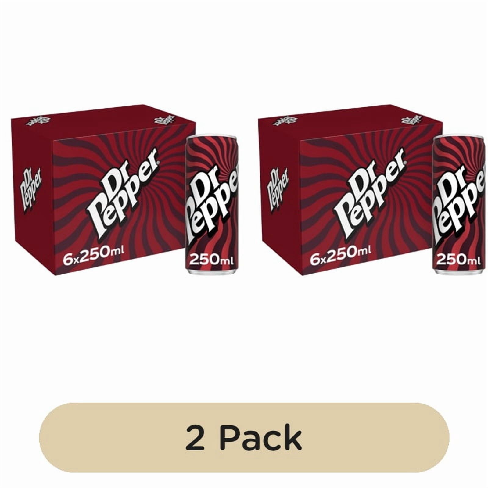 Dr Pepper 6 x 250ml, British Import (Pack of 2)