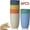 Multicolor, variant on Wheat Straw Cups 6 PCS Good Alternative to Plastic Reusable Cups 12 oz Unbreakable Drinking Cup Reusable Dishwasher Safe Water Plastic Glasses with 6 Colors