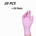 thumbnail image 3 of Guantes desechables de látex de caucho de nitrilo de 20/50 piezas para cocina, lavavajillas, trabajo, jardín, limpieza del hogar, salón de belleza, 3 of 5