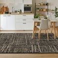 thumbnail image 3 of LUXE WEAVERS Rustic Textured Black 8x10 Area Rug, Farmhouse Carpet, 3 of 9