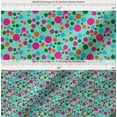 thumbnail image 2 of Soimoi Green Cotton Poplin Fabric Polka Dots Print Sewing Fabric Yard 42 Inch Wide, 2 of 7