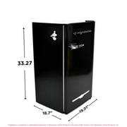 Frigidaire 3.2 Cu. ft. Retro Compact Refrigerator with Side Bottle Opener EFR376, Black