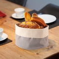 thumbnail image 4 of Cesta De Pan De Tela Redonda De Algodón SSuperp Bolsa De Pan 25 x 22,5 cm, 4 of 5