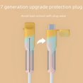 thumbnail image 2 of New data cable protective cover silicone anti-break charging cable protective cover wire biting device anti-break, 2 of 7