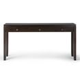 thumbnail image 6 of Simpli Home Cosmopolitan 60 inch Wide Solid Wood Contemporary Wide Console Sofa Table in Mahogany Brown, 6 of 7