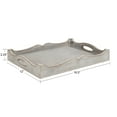 thumbnail image 2 of Kate and Laurel Astral Rustic Farmhouse Wood Tray, 16.5 x 12 x 2.5, Gray, Decorative Rustic Tray with Distressed Wood and Graywashed Finish for Farmhouse Decor Scheme, 2 of 8
