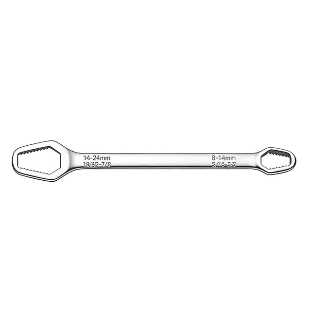 Clé Universelle à Double Extrémité pour Automobile, Bicyclette, Entretien, Plomberie, Clé 8-22 mm à Serrage Automatique, Clé Réglable