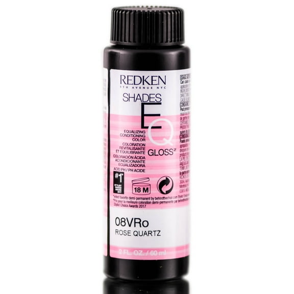 Redken Shades Eq Equalizing Conditioning Color Gloss - 08VRo Rose Quartz - Pack of 1 with Sleek Comb