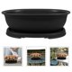 thumbnail image 3 of 1 Set of Plastic Planter Pots Durable Plant Planter Pots Plastic Flower Pots, 3 of 3