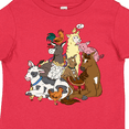thumbnail image 4 of Inktastic Happy Farm Animals Boys or Girls Toddler T-Shirt, 4 of 5