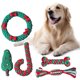 thumbnail image 2 of Juguete masticable de dentición para cachorros de algodón, cuerda duradera para masticar para mascotas, regalo para mascotas, 2 of 5