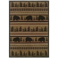 thumbnail image 3 of Oriental Weavers Hudson Area Rug - 1066A - 10' x 13' - in Black/ Beige - Farmhouse Lodge Style, Stain Resistant, Family and Pet Friendly , Family, Dining, Living Room Rug, 3 of 3