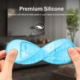 thumbnail image 5 of Fintie Protective Case for Chromecast with Google TV HD 2022 / 4K 2020 Voice Remote - CaseBot Lightweight Anti-Slip Shockproof Silicone Cover for Chromecast Voice Remote Controller, Sky Blue Glow, 5 of 8