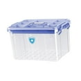 thumbnail image 2 of TOOYFUL Medical Box Clear Organizer Box First Aid Bin for Hiking Outdoor Car Vehicle blue, 2 of 10