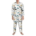 thumbnail image 3 of Fotbe Cute Whale Pattern Long Sleeve Pajama Set for Men,Sleepwear Set,2-piece Loungewear Set,Soft PJs Comfy Nightwear with Pockets-X-Large, 3 of 7