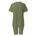 thumbnail image 5 of Shadoumai Womens 2 Piece Sets Summer Outfits Lounge Set Oversized Crewneck Tshirts Biker Shorts Sets Casual Matching Clothing, 5 of 5