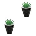 thumbnail image 2 of Naiovety Bonsái Artificial paisaje interior simulación decorativa suculenta miniatura Mini plantas adornos de arreglo de escritorio Tipo 1 2piezas, 2 of 6