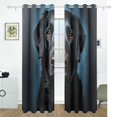 thumbnail image 2 of Dog Black Black Out Curtains 84 Inch Length Curtains for Sliding Glass Doors Bedroom Living Room 2 Pack, 2 of 6